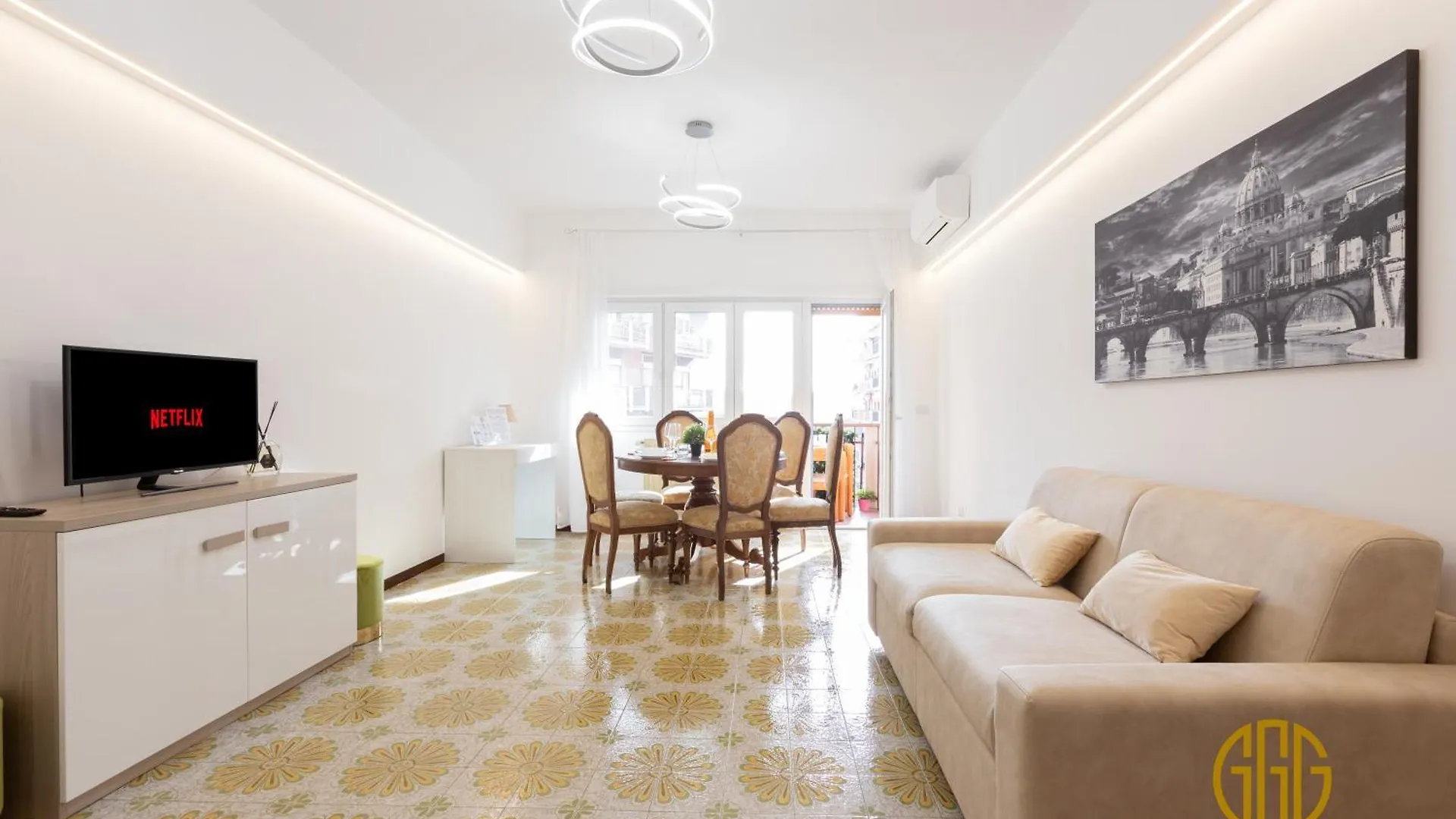 公寓 Alle 3G - 10Min To Center, A-C, 2 Baths, Terrace 罗马